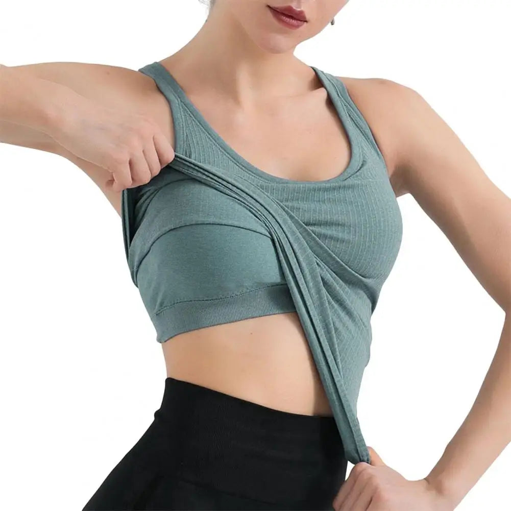 Breathable Yoga Vest Padded