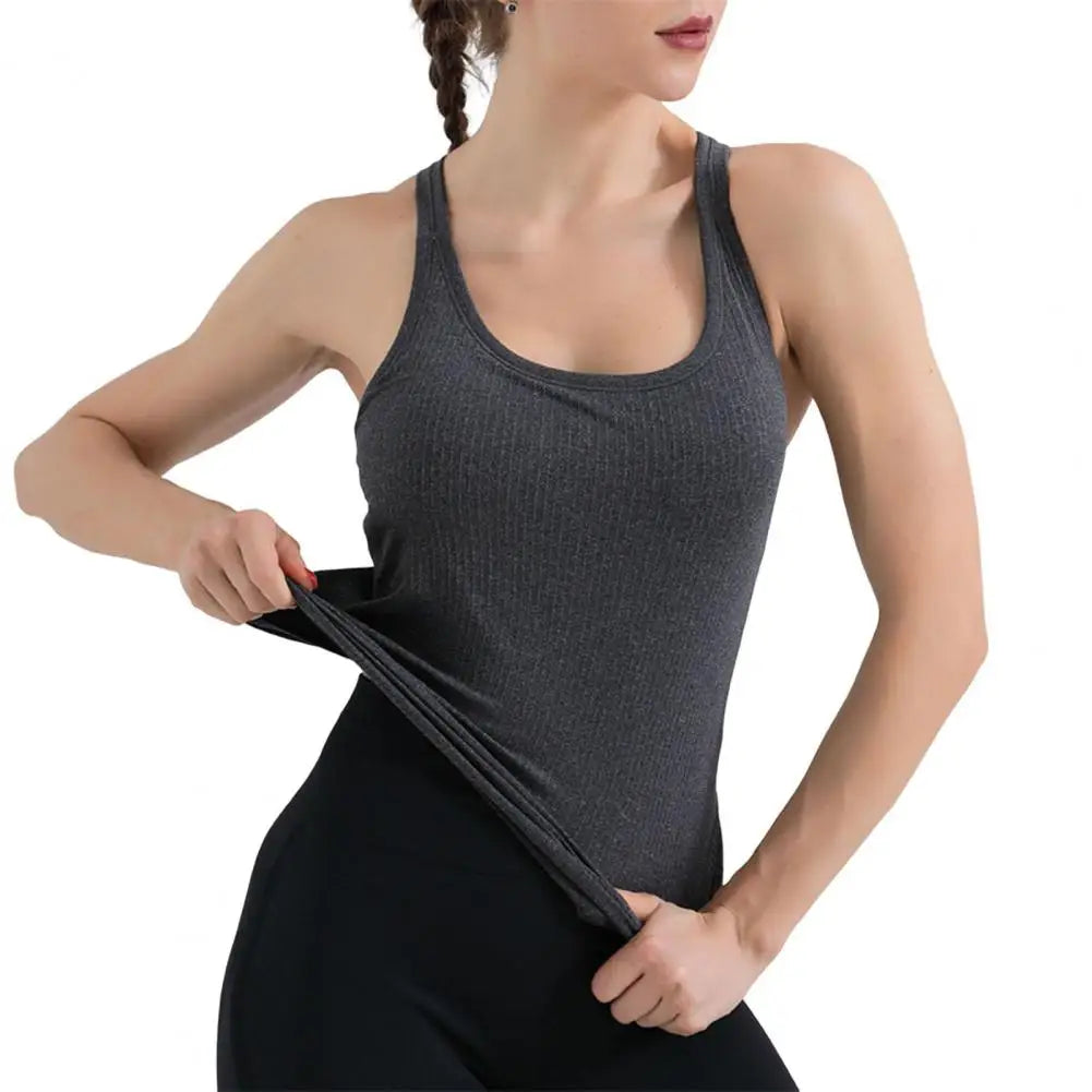 Breathable Yoga Vest Padded