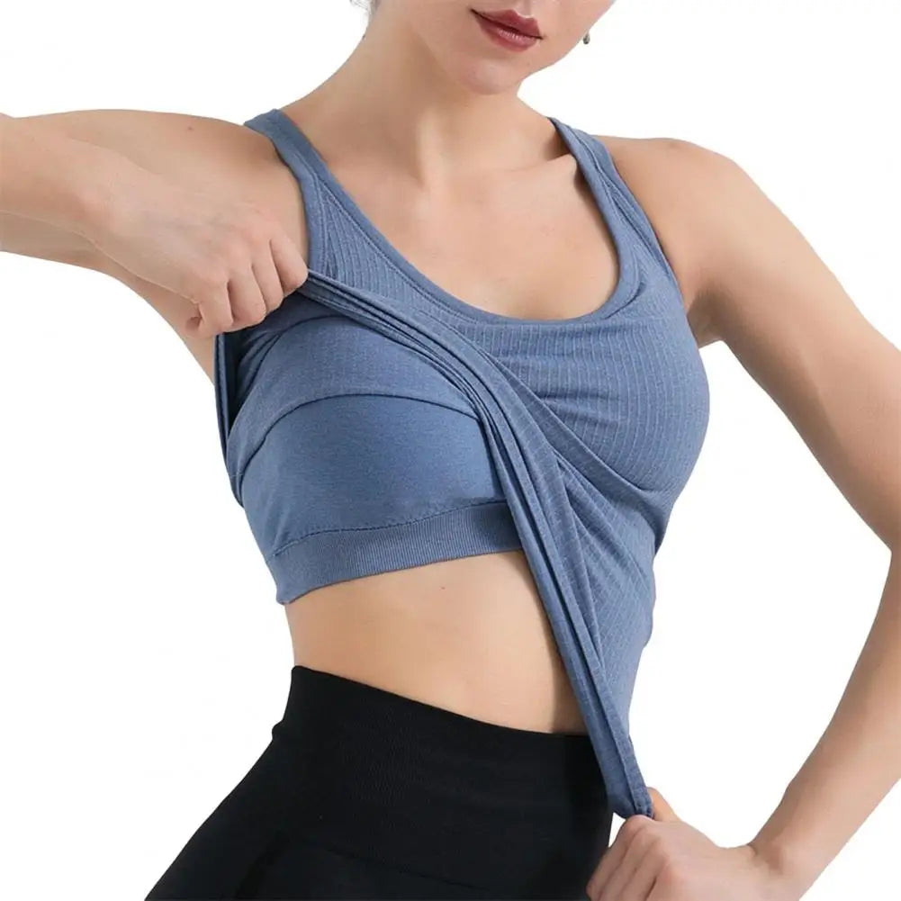 Breathable Yoga Vest Padded