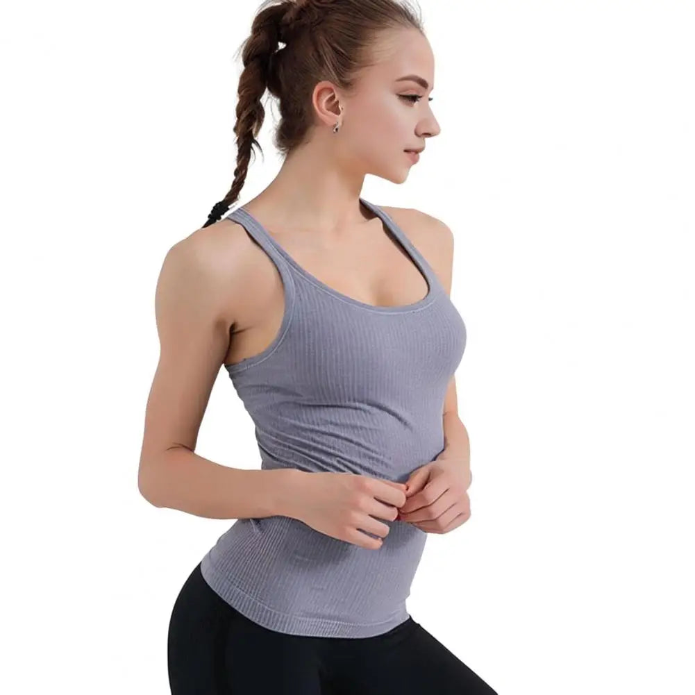 Breathable Yoga Vest Padded